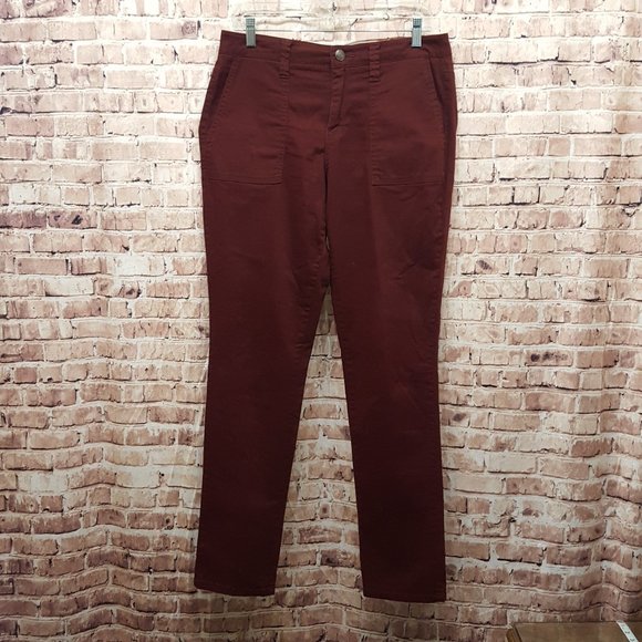 Nine West Vintage America Collection Burgundy Pants Missy 10/30 - Picture 1 of 14